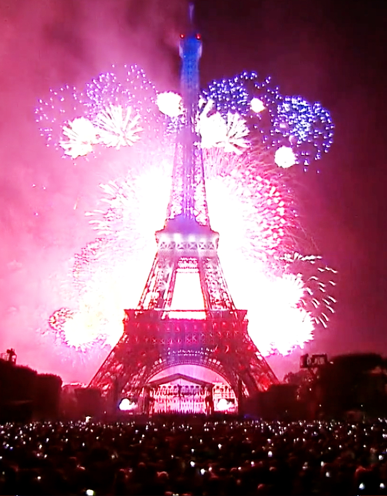 The Eiffel Tower On Fire
